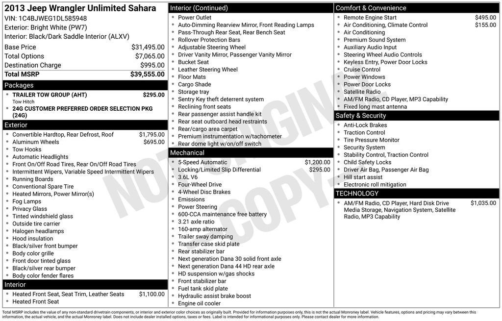 2013 Jeep Wrangler Unlimited Sahara