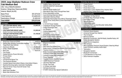 2023 Jeep Gladiator Rubicon
