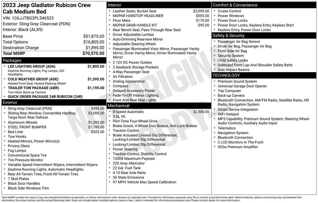 2023 Jeep Gladiator Rubicon