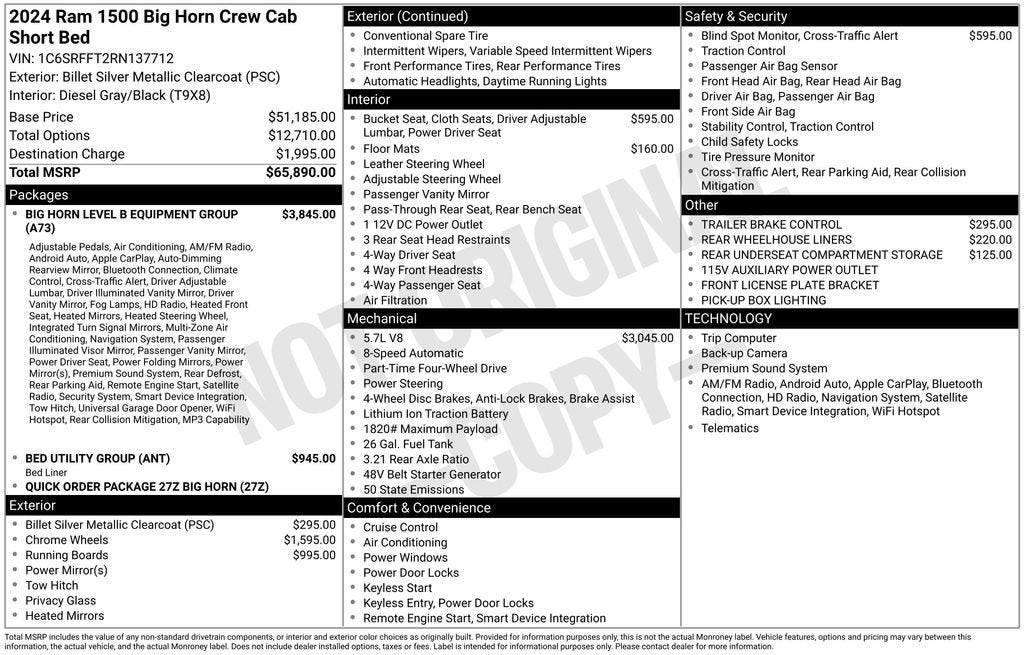 2024 RAM 1500 Big Horn