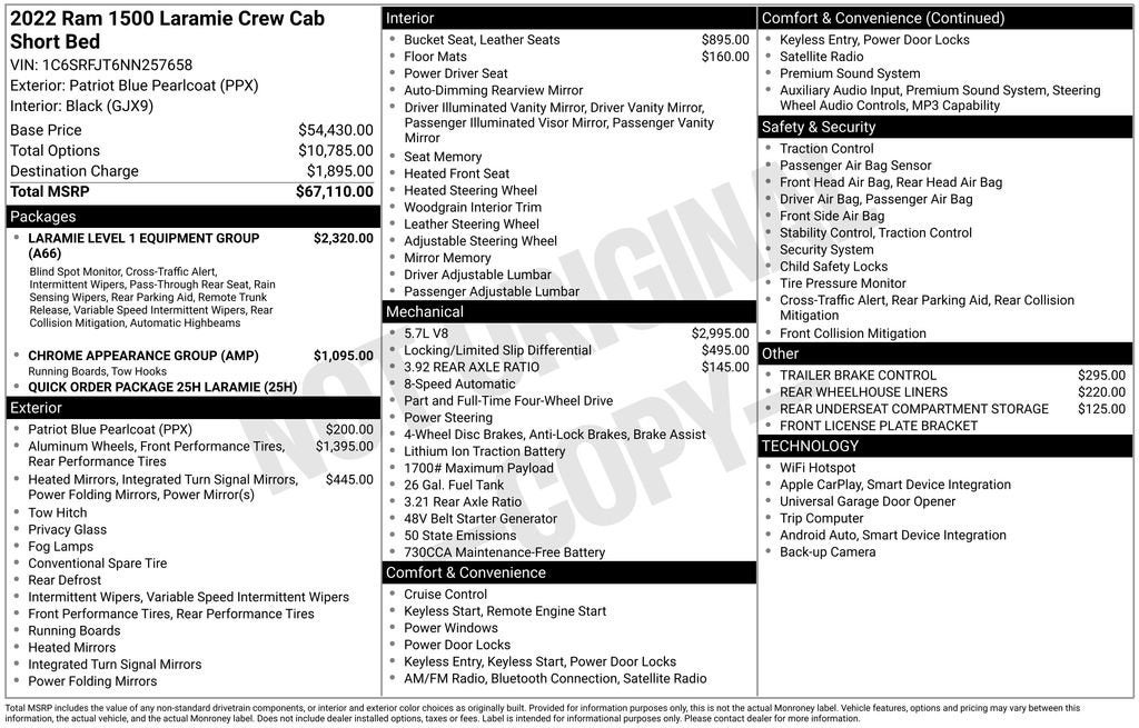 2022 RAM 1500 Laramie