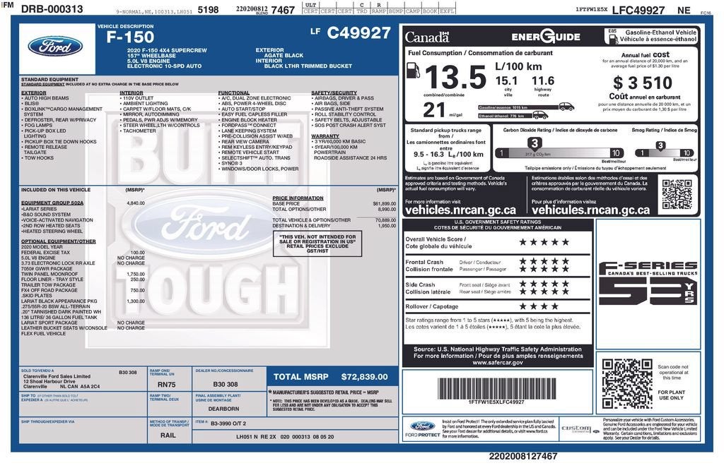 2020 Ford F-150 XL
