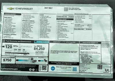 2027 Chevrolet Bolt LT