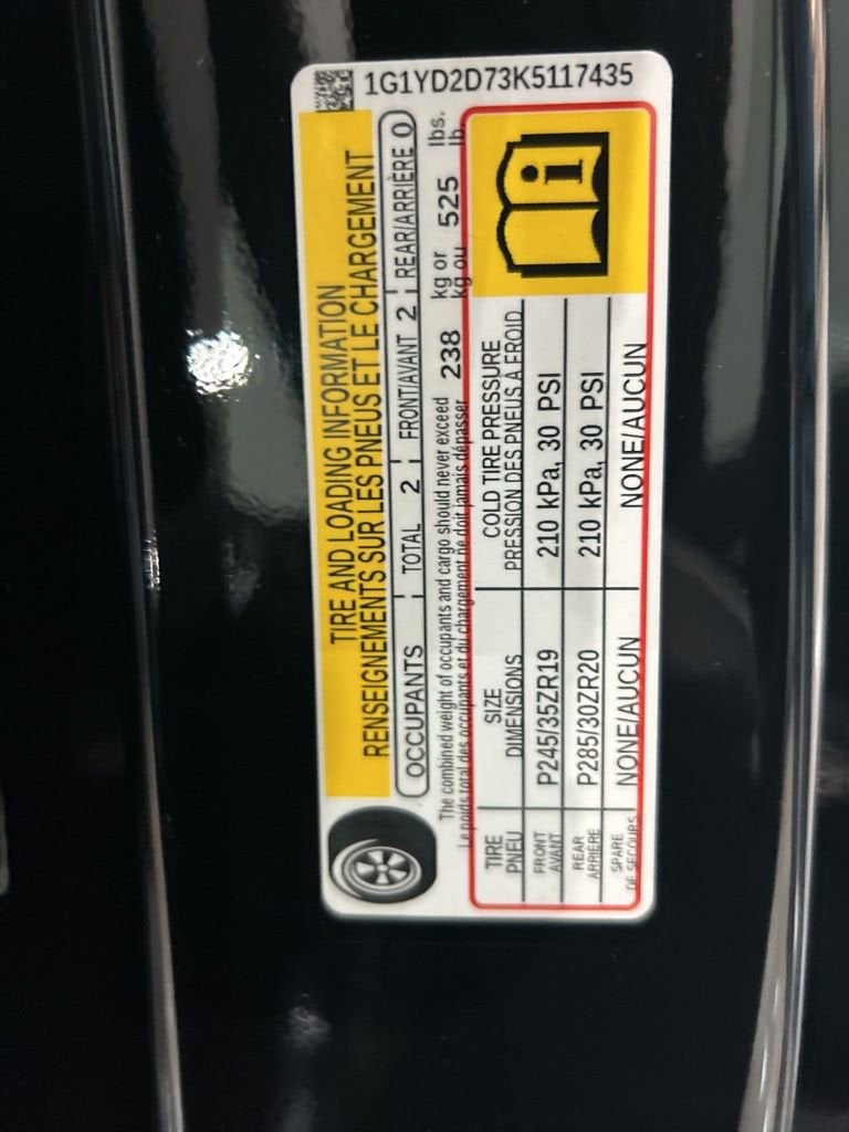 2019 Chevrolet Corvette Stingray 2LT