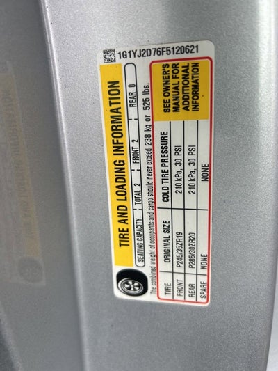 2015 Chevrolet Corvette Stingray Z51 2LT