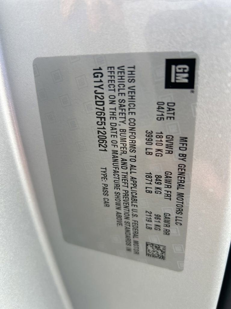 2015 Chevrolet Corvette Stingray Z51 2LT