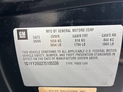 2007 Chevrolet Corvette 2DR CPE