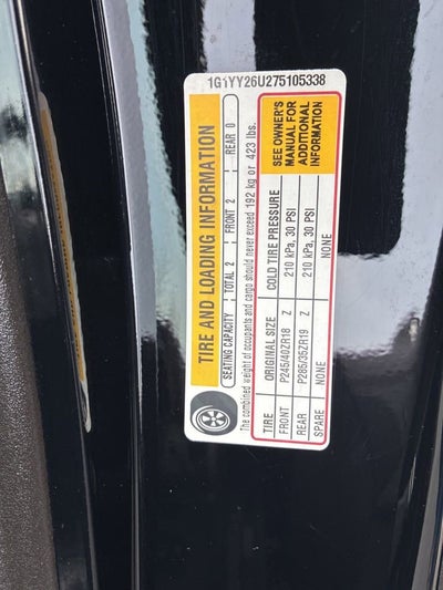 2007 Chevrolet Corvette 2DR CPE