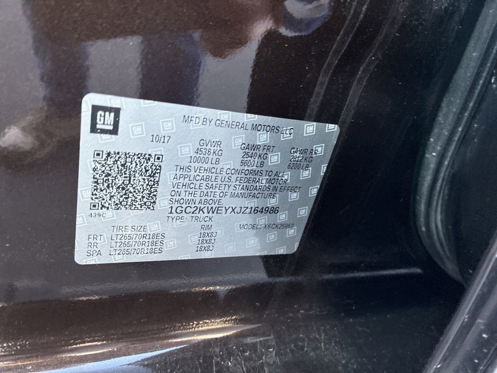 2018 Chevrolet Silverado 2500 HD LTZ