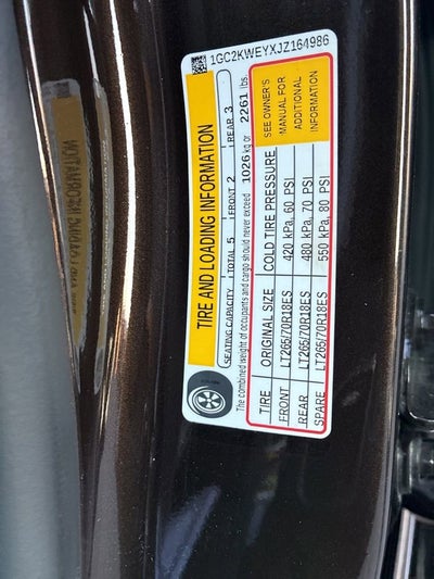 2018 Chevrolet Silverado 2500 HD LTZ