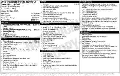 2026 Chevrolet Silverado 3500 HD LT