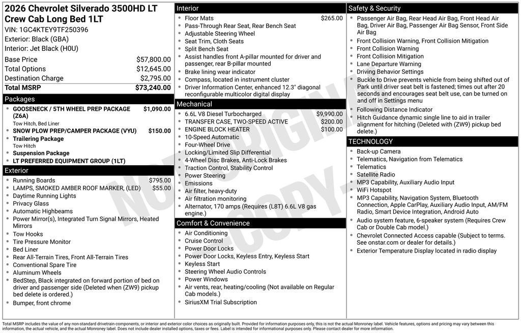 2026 Chevrolet Silverado 3500 HD LT