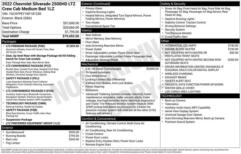 2022 Chevrolet Silverado 2500 HD LTZ