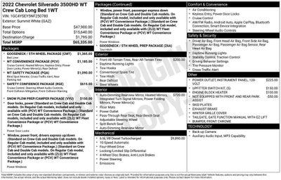 2022 Chevrolet Silverado 3500 HD WT DRW