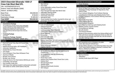 2023 Chevrolet Silverado 1500 LT (2FL)