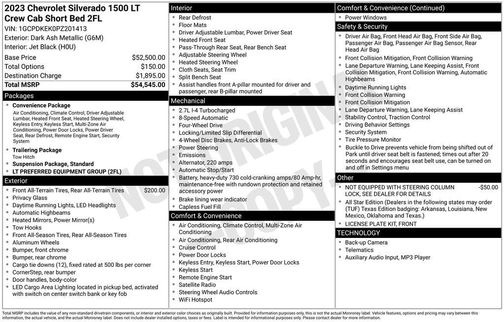 2023 Chevrolet Silverado 1500 LT (2FL)
