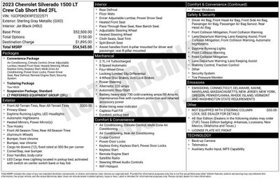 2023 Chevrolet Silverado 1500 LT (2FL)