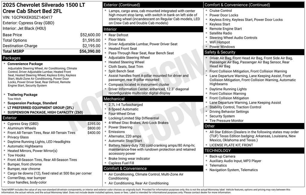 2025 Chevrolet Silverado 1500 LT (2FL)
