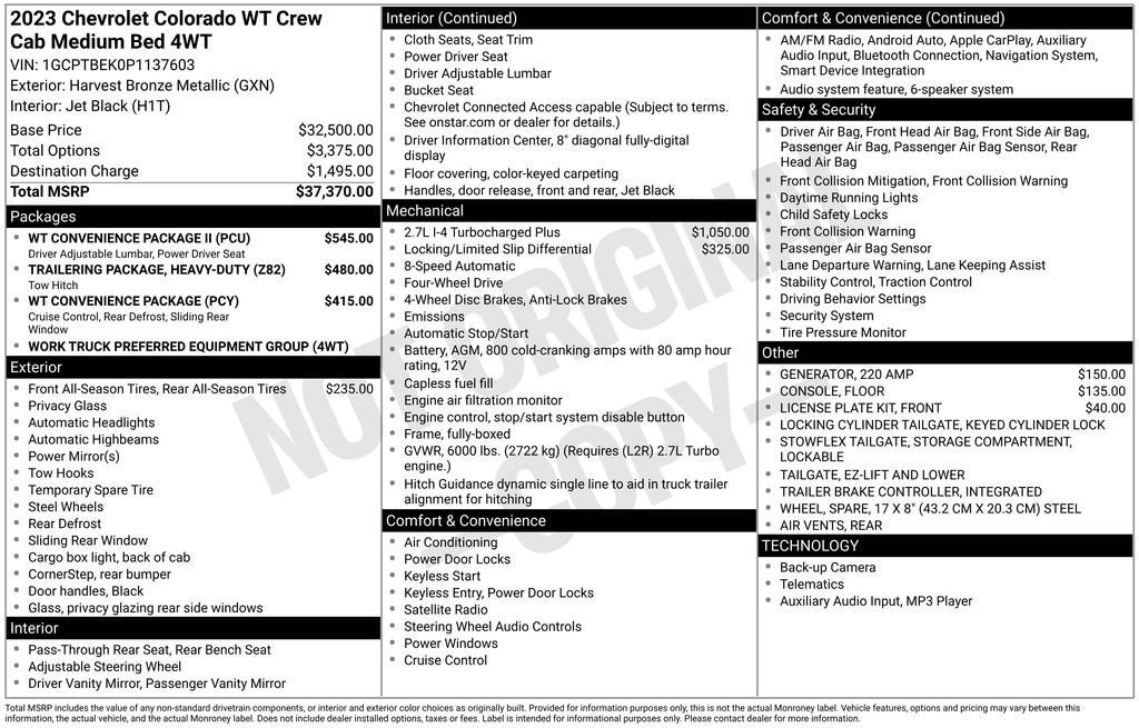 2023 Chevrolet Colorado WT