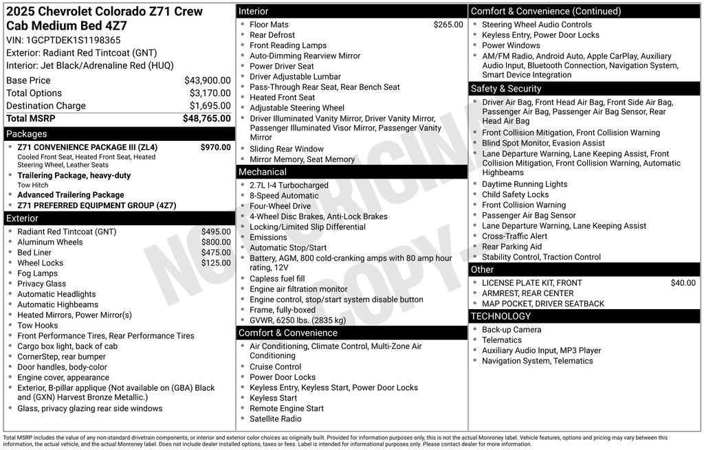 2025 Chevrolet Colorado Z71