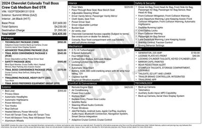 2024 Chevrolet Colorado Trail Boss