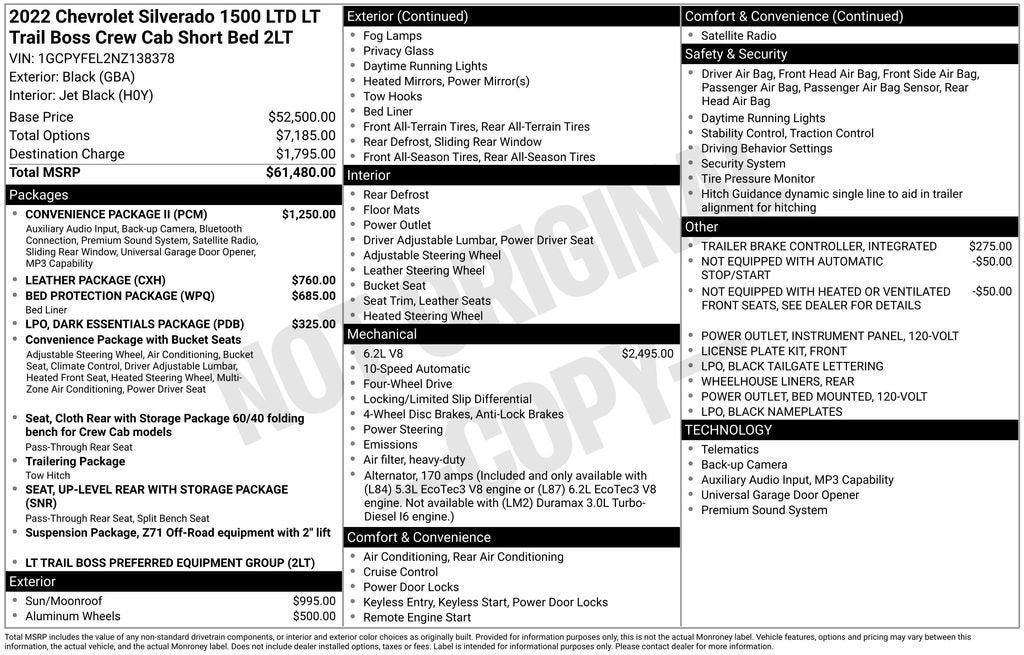 2022 Chevrolet Silverado 1500 LTD LT Trail Boss