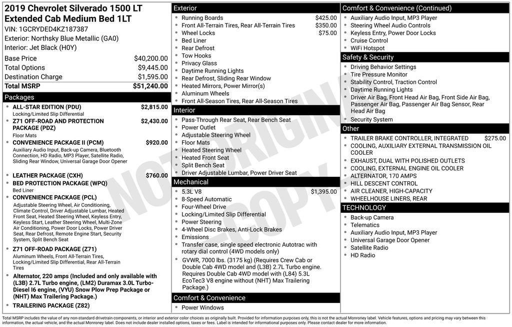 2019 Chevrolet Silverado 1500 LT