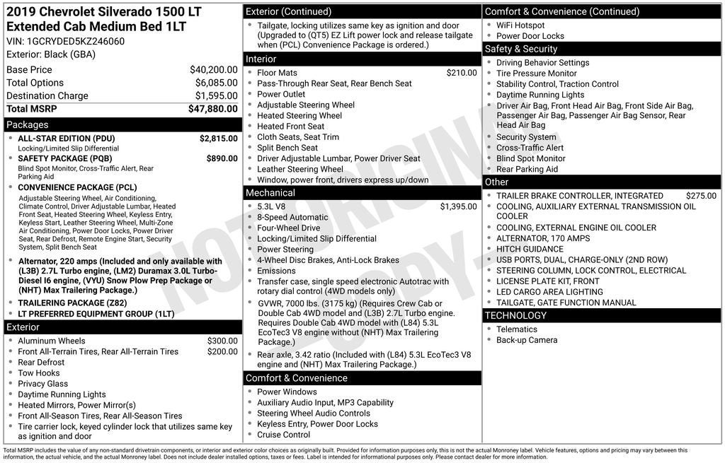 2019 Chevrolet Silverado 1500 LT
