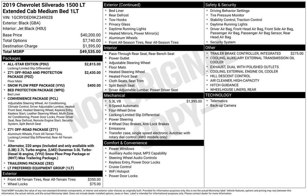 2019 Chevrolet Silverado 1500 LT