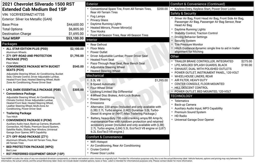 2021 Chevrolet Silverado 1500 RST