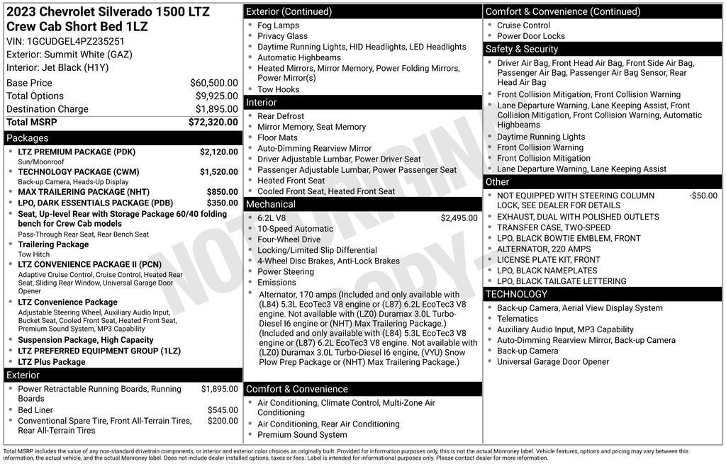 2023 Chevrolet Silverado 1500 LTZ