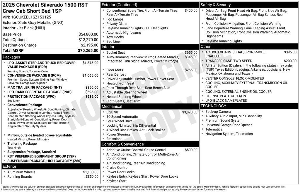 2025 Chevrolet Silverado 1500 RST
