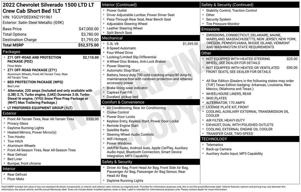 2022 Chevrolet Silverado 1500 LTD LT