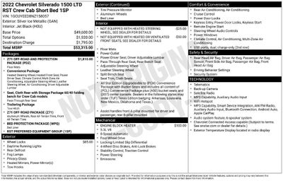 2022 Chevrolet Silverado 1500 LTD RST
