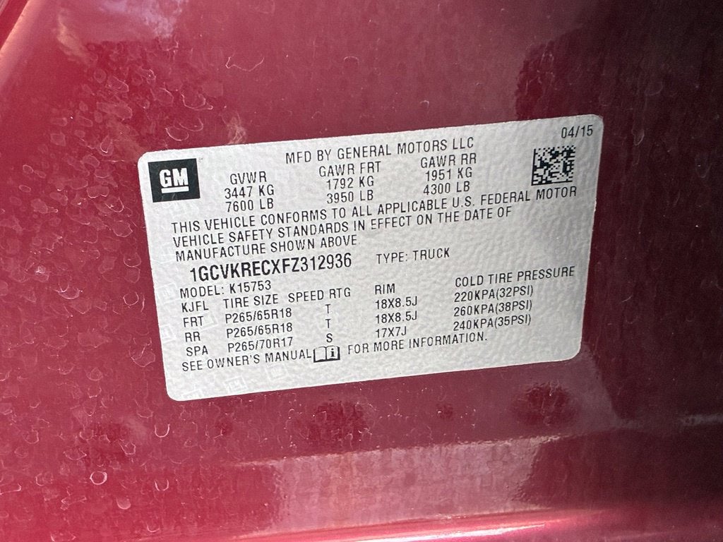 2015 Chevrolet Silverado 1500 LT