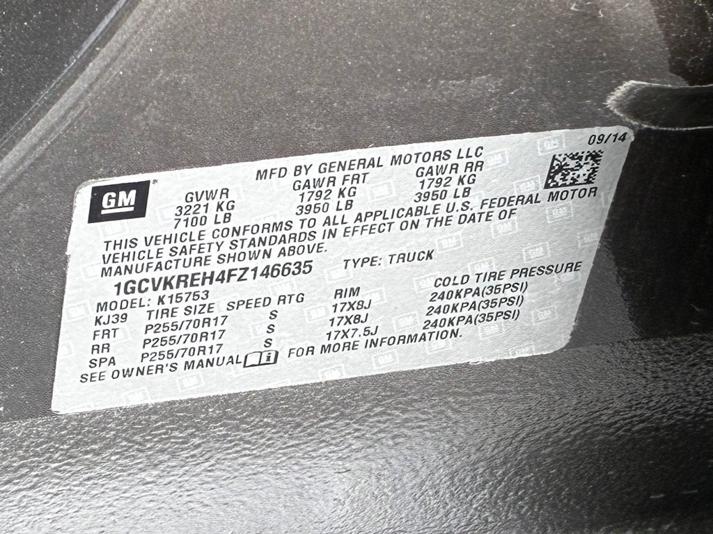 2015 Chevrolet Silverado 1500 LT