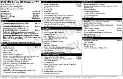 2022 GMC Savana Cutaway 3500 Gas