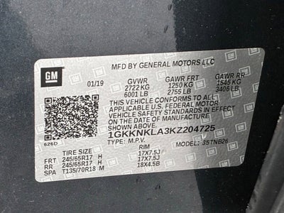 2019 GMC Acadia SLE