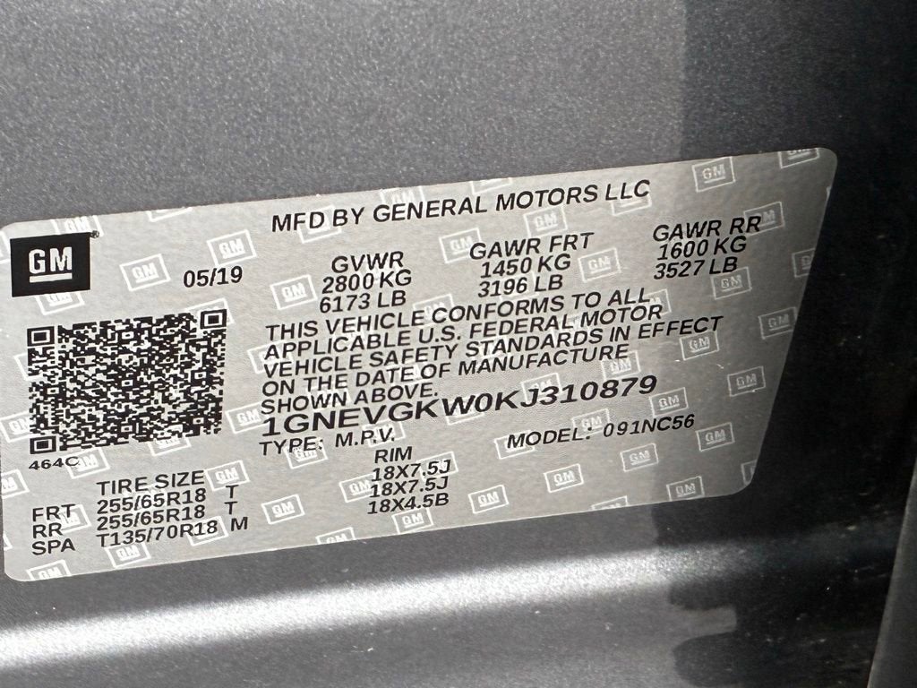 2019 Chevrolet Traverse LT Cloth