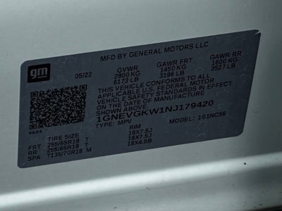 2022 Chevrolet Traverse LT Cloth