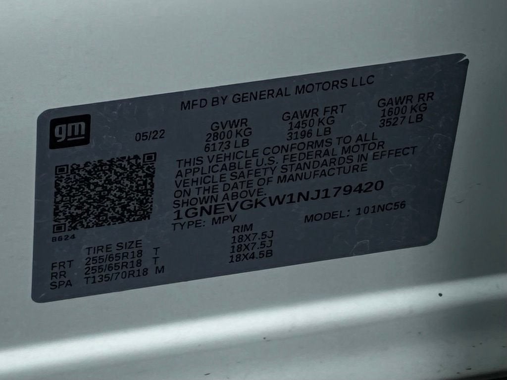 2022 Chevrolet Traverse LT Cloth