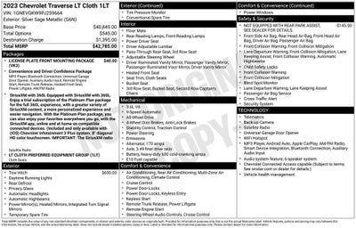 2023 Chevrolet Traverse LT Cloth