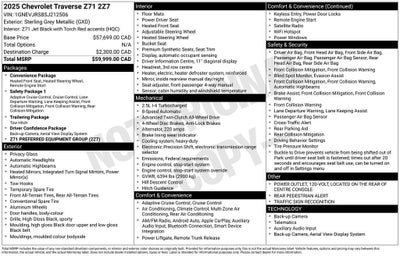 2025 Chevrolet Traverse Z71