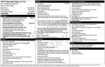 2019 Chevrolet Tahoe LS