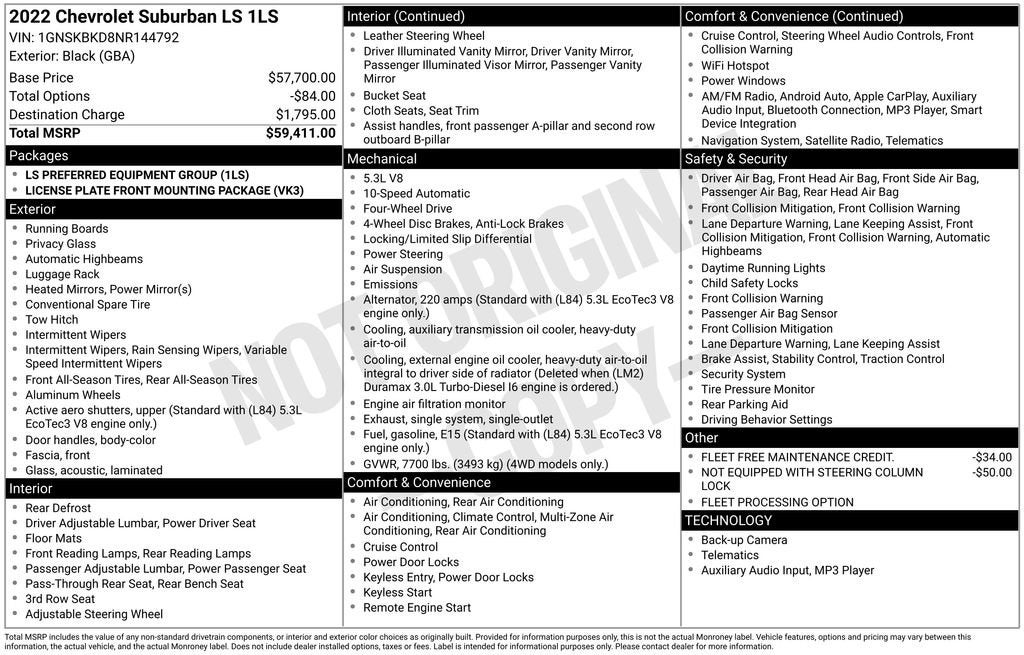 2022 Chevrolet Suburban LS