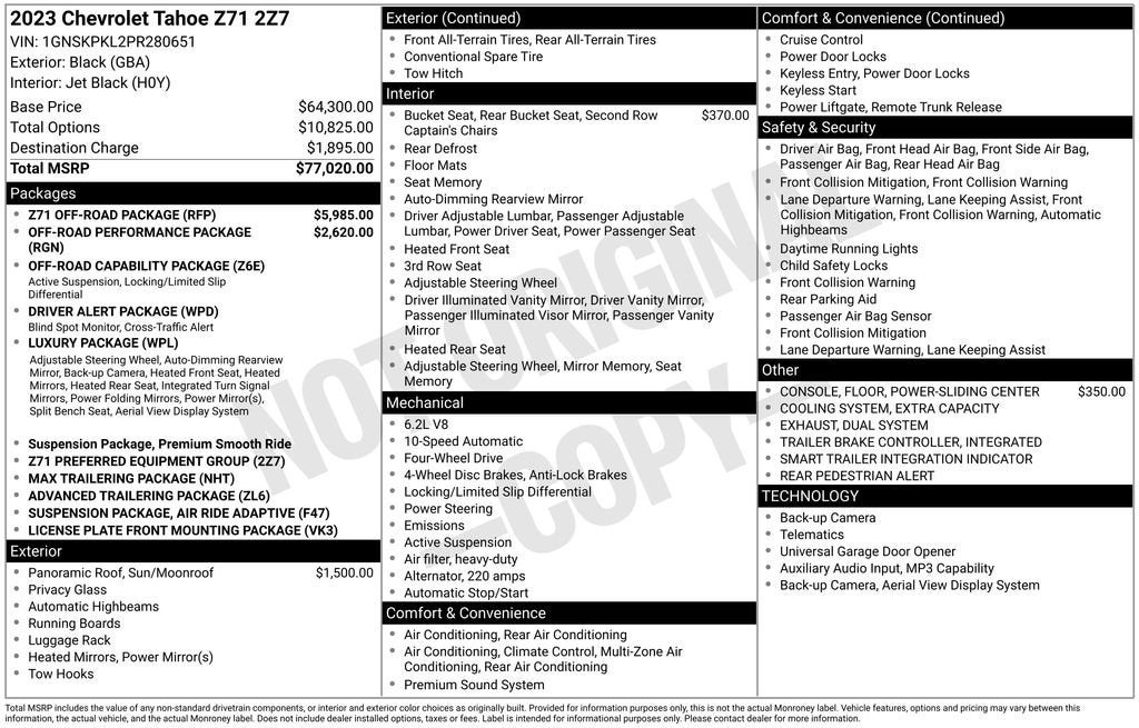 2023 Chevrolet Tahoe Z71