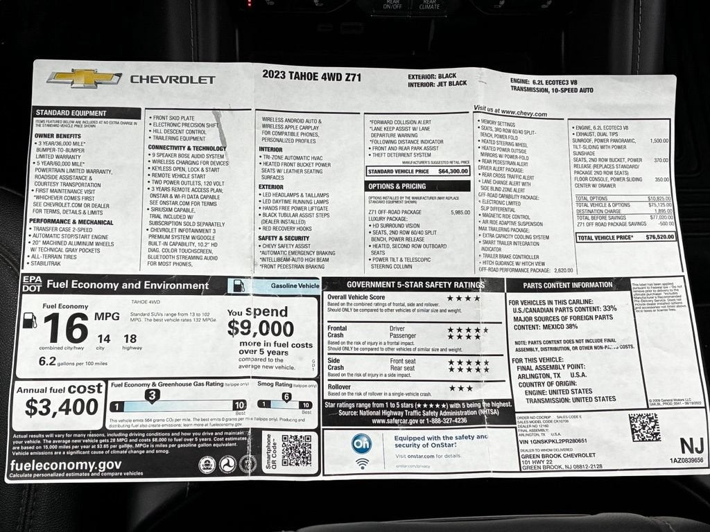 2023 Chevrolet Tahoe Z71