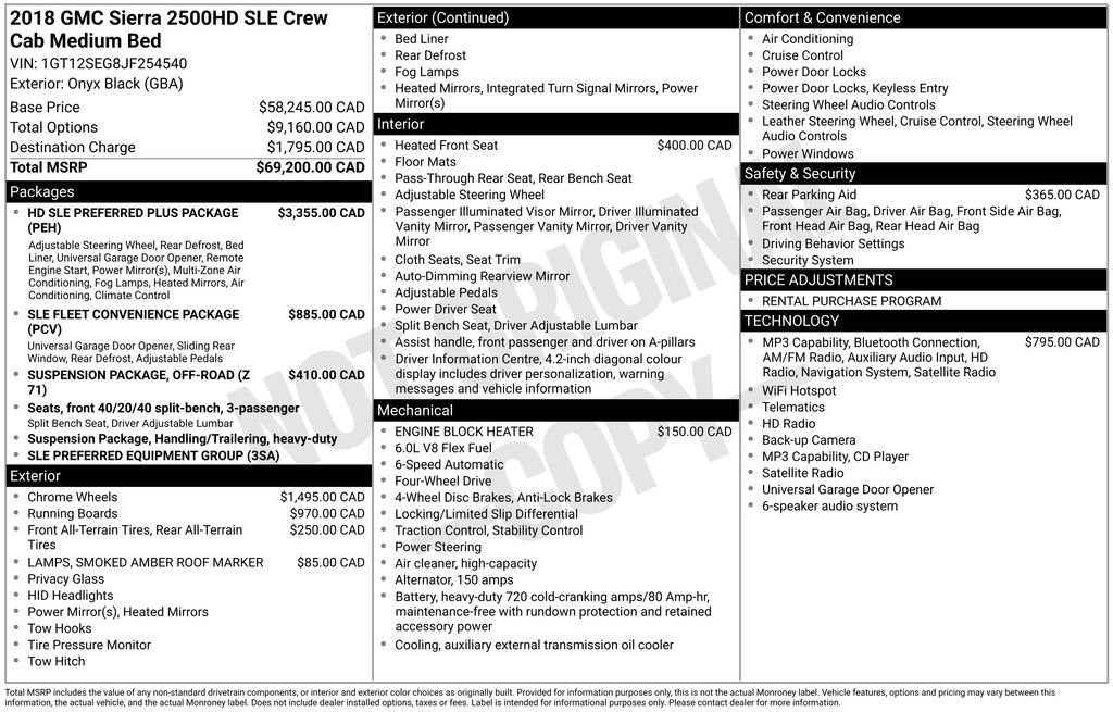 2018 GMC Sierra 2500 HD SLE