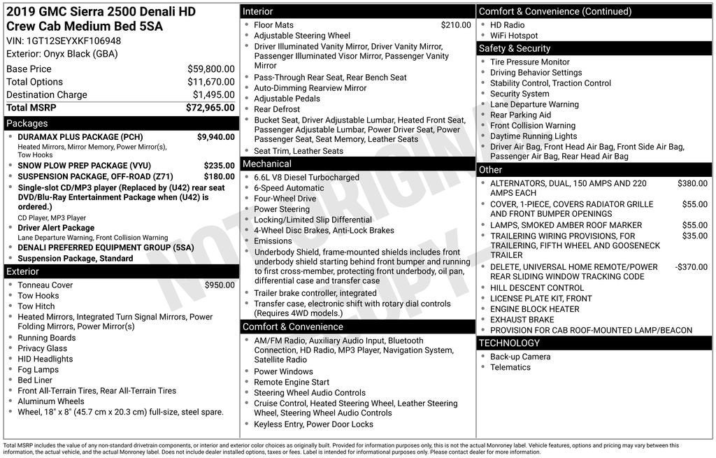 2019 GMC Sierra 2500 HD Denali