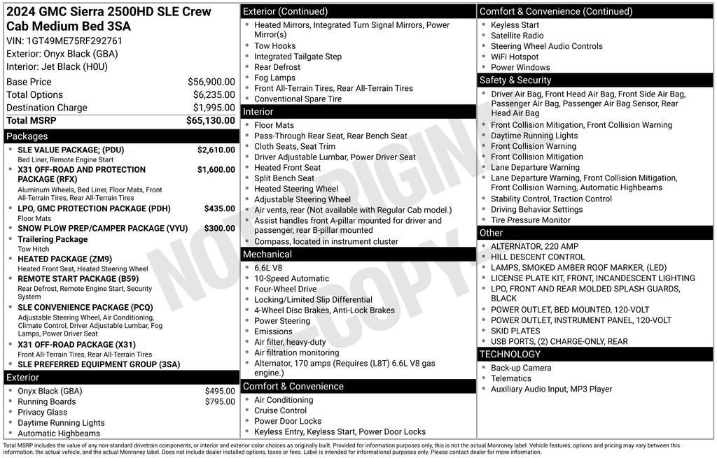 2024 GMC Sierra 2500 HD SLE